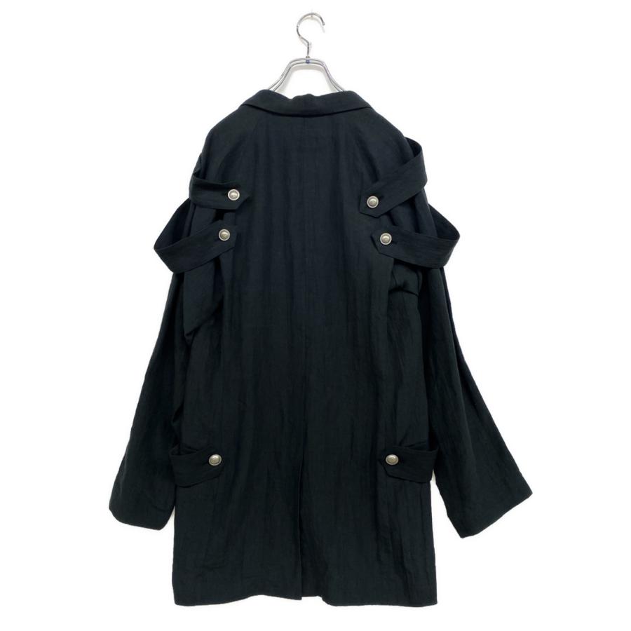 ヨウジヤマモトプールオム ロングギミックジャケット ジップ モード y2k ヨウジヤマモトプールオム ジャケット 60 LINEN NAMORE ZIGZAG ST JKT