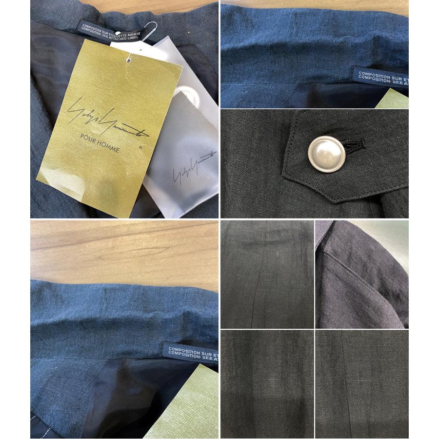 ヨウジヤマモトプールオム ジャケット 60 LINEN NAMORE ZIGZAG ST JKT