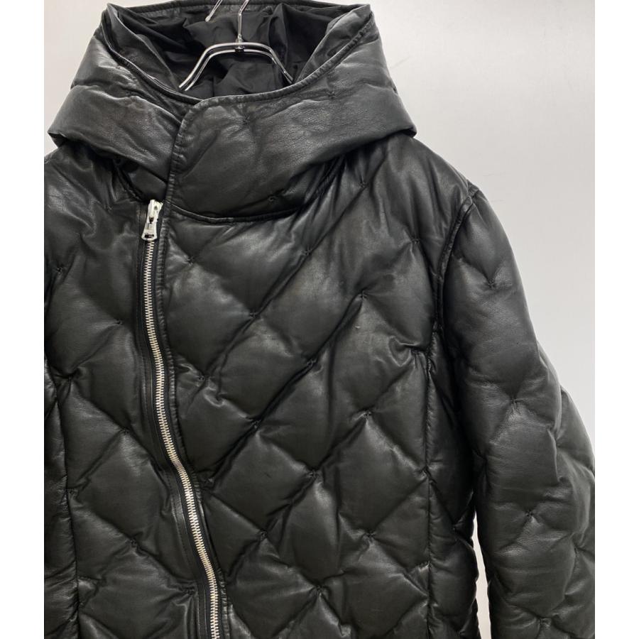 イサムカタヤマバックラッシュ ダウンジャケット カンガルーレザー