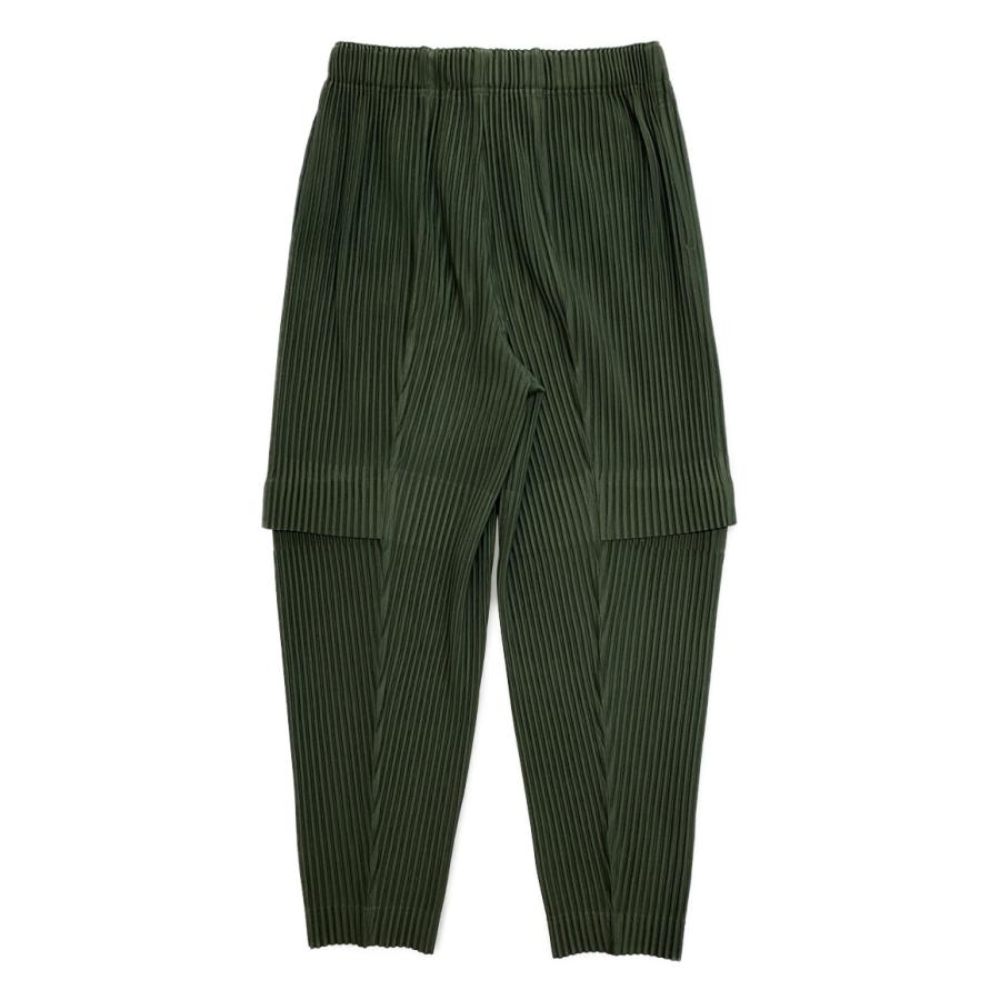 オムプリッセイッセイミヤケ　消しプリーツ　テーパードプリーツパンツ HOMME PLISSE ISSEY MIYAKE(イッセイミヤケオムプリッセ) プリーツ