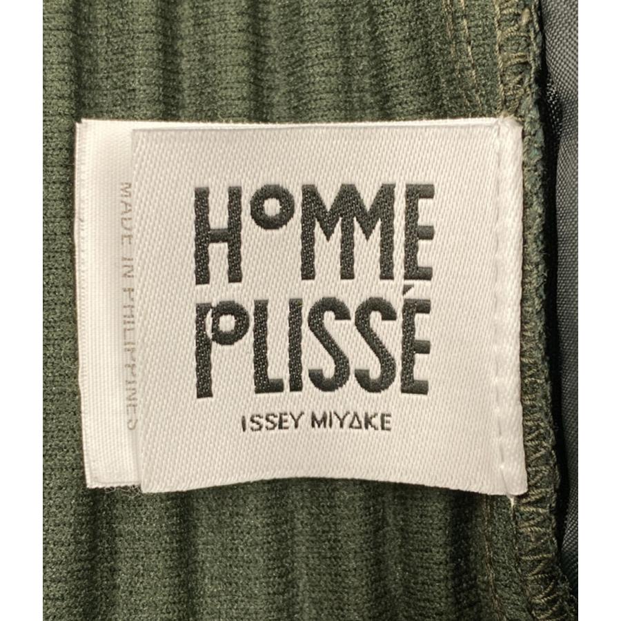 オム プリッセ イッセイミヤケ プリーツパンツ グリーン HP41JF171