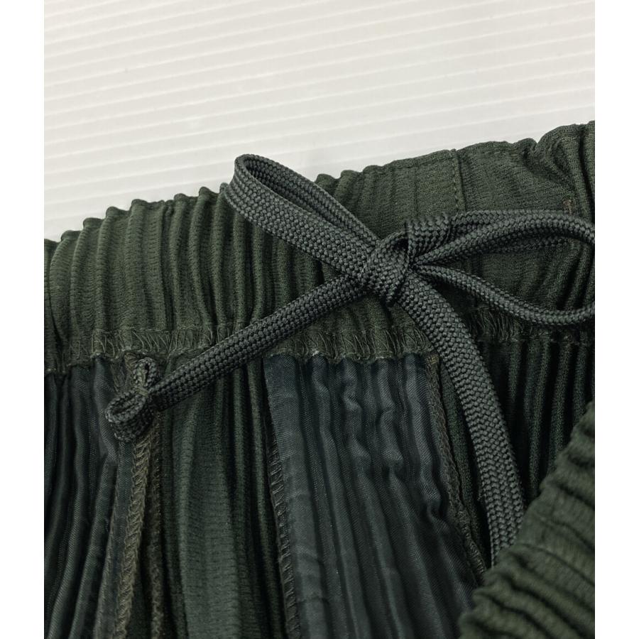 オム プリッセ イッセイミヤケ プリーツパンツ グリーン HP41JF171