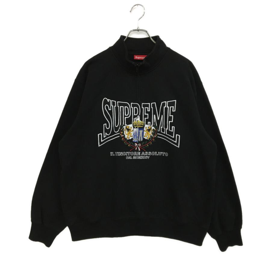 Supreme（シュプリーム） パーカー Crest Applique Half Zip Pullover