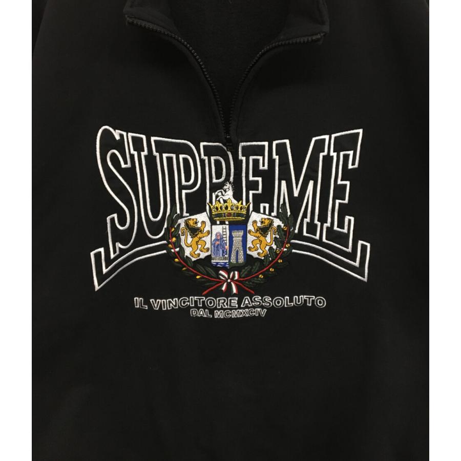 Supreme（シュプリーム） パーカー Crest Applique Half Zip Pullover