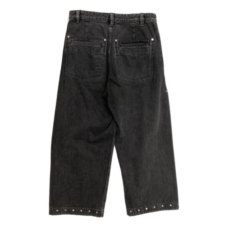 オマールアフリディ デニムパンツ RIVETED WIDE CROPPED DENIM