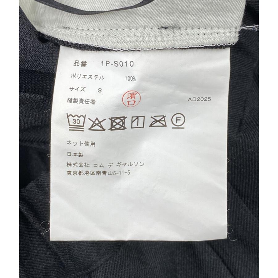 美品 ブラックコムデギャルソン ポリ縮絨プリーツスカート 25AW 1P