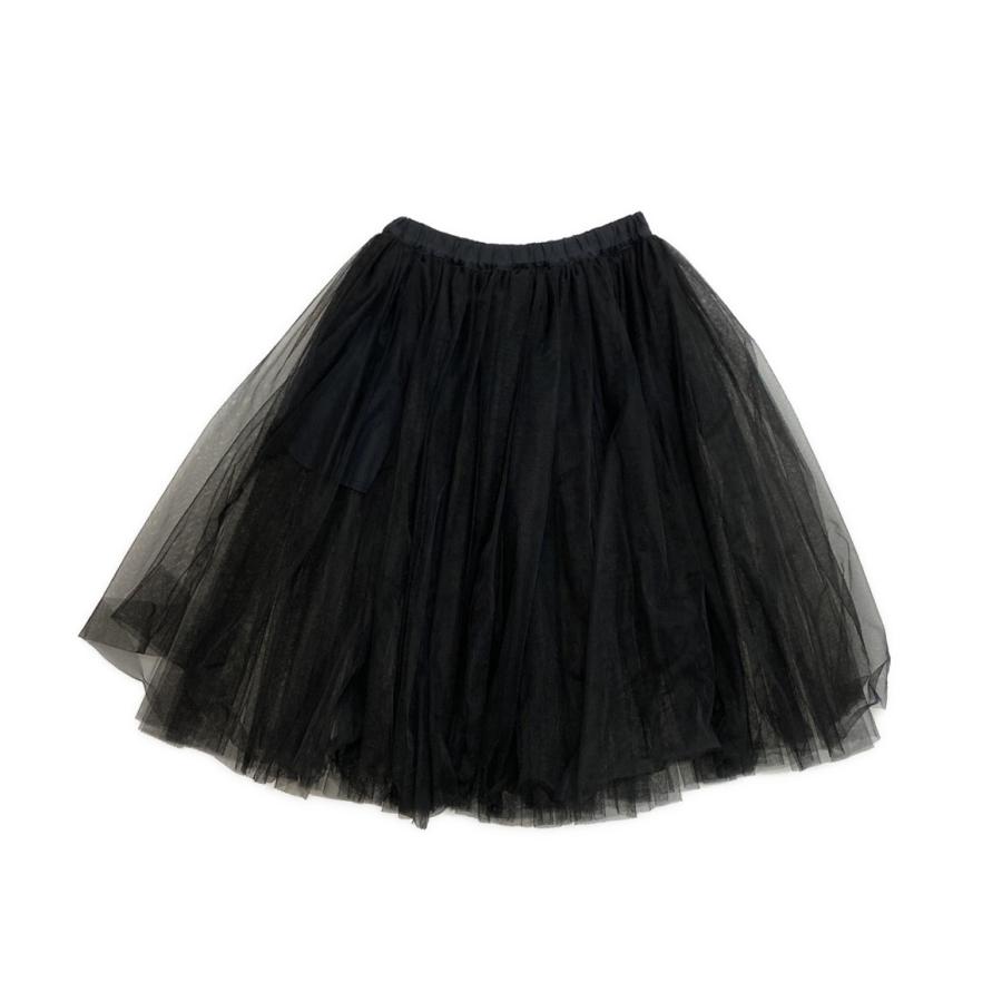 【未使用】25FW コムデギャルソンコムデギャルソン　チュールスカート　S コムデギャルソンCOMME des GARCONSチュール切替スカート 白M (K-138017)
