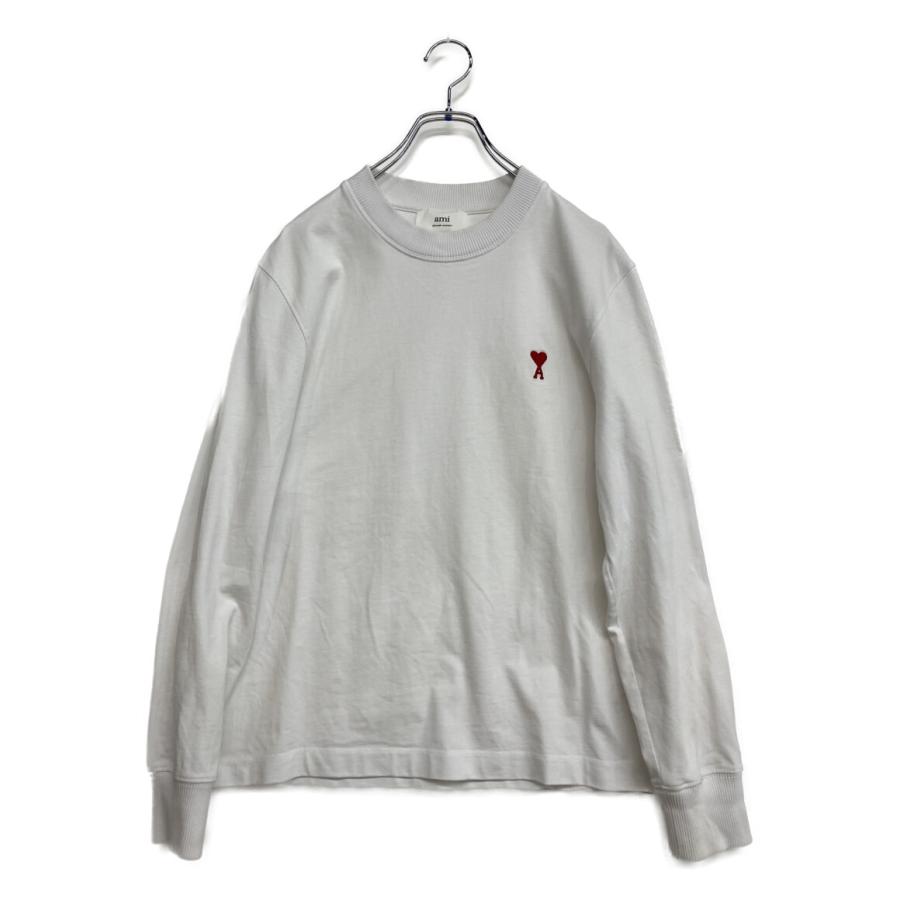 ami ハート刺繍 ホワイトスウェット ami ハート刺繍 ホワイトスウェット アミ Ami Paris Lサイズ