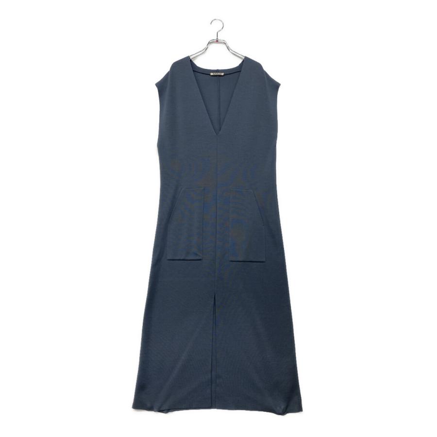 オーラリー ウールスーパーハイゲージスムースニットスリット