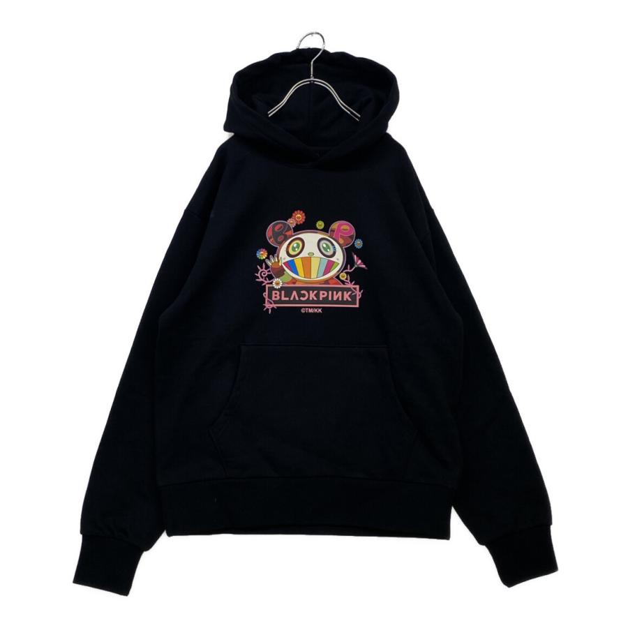 美品 村上隆 x ブラックピンク パーカー メンズ SIZE M takashi
