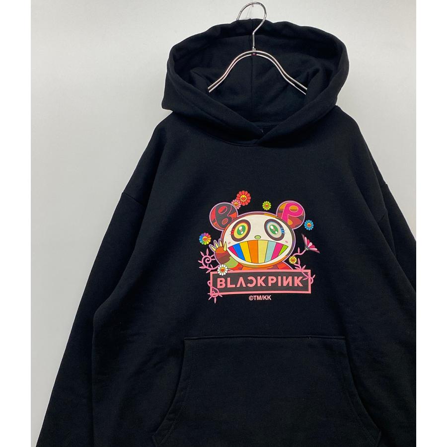 美品 村上隆 x ブラックピンク パーカー メンズ SIZE M takashi