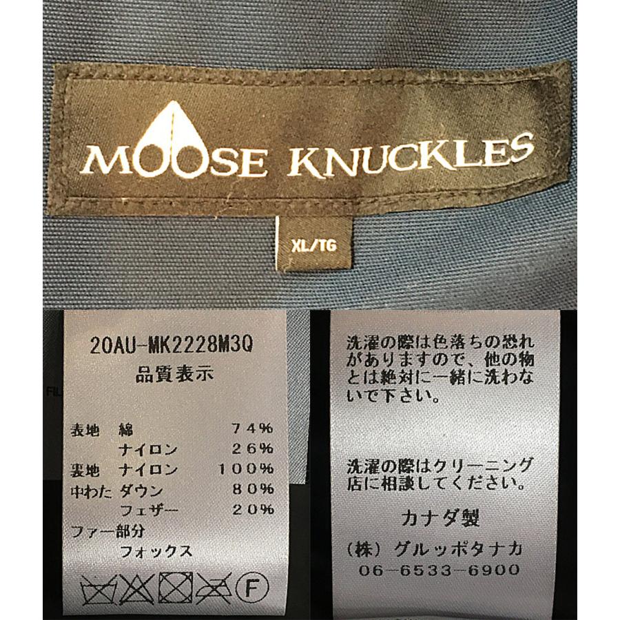 ムースナックルズ ダウンジャケット ネイビー 20AU-MK2228M3Q メンズ
