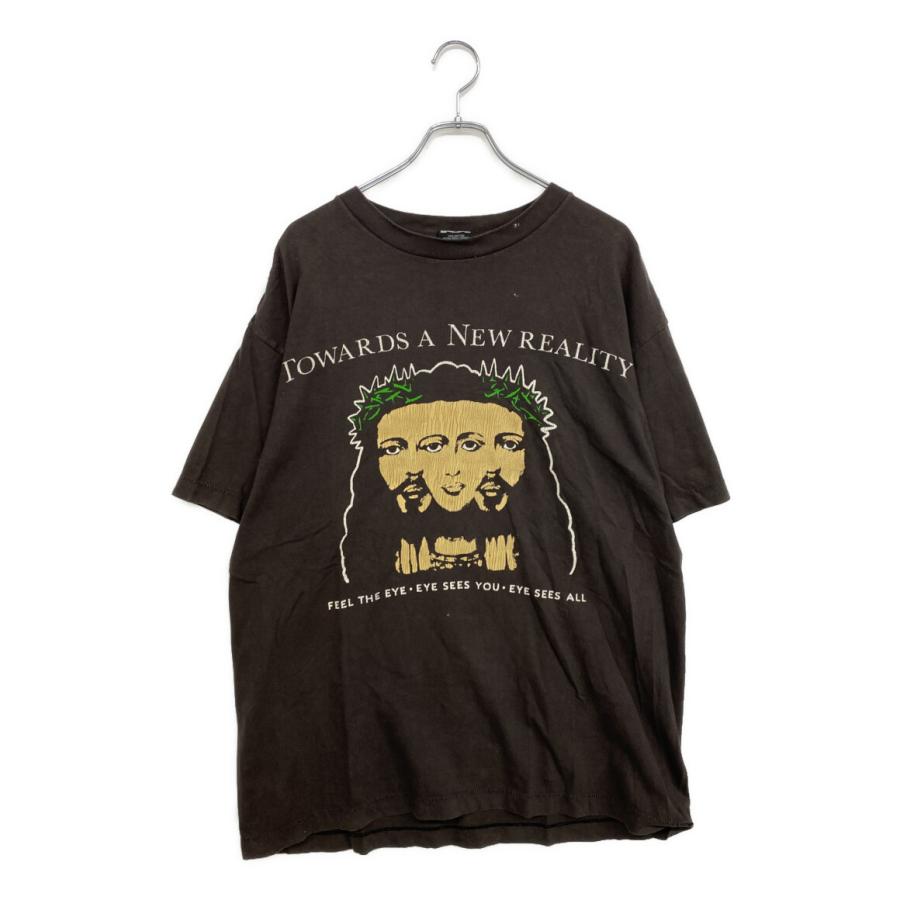 SAINT Mxxxxxx セントマイケル 名作 マリリンマンソンTシャツ XL セントマイケル 半袖Tシャツ ブラウン マリリンマンソン vision