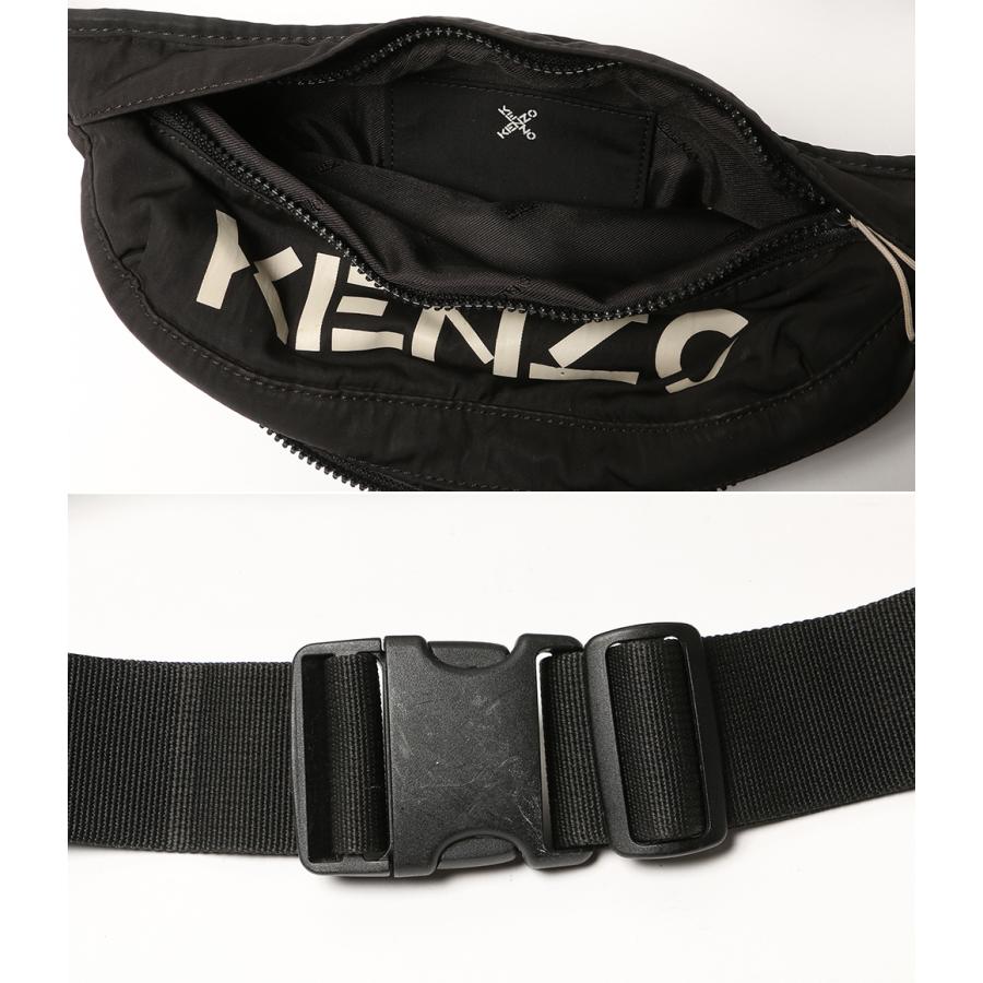 KENZO（ケンゾー） ボディバッグ ウエスト ブラック ロゴ メンズ 中古
