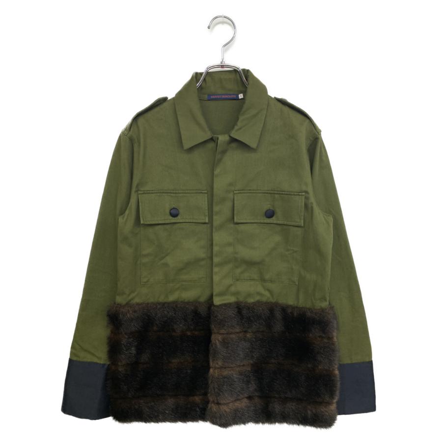 ハーヴェイフェアクロス ジャケット Military fur jacket レディース 