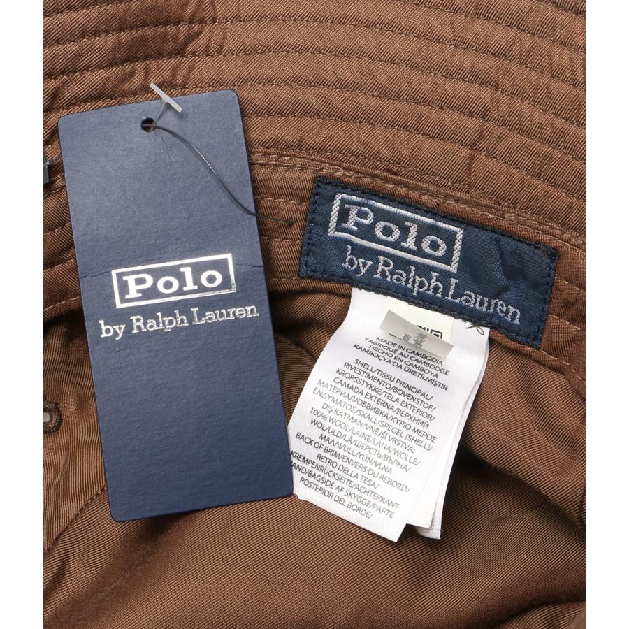 Polo by Ralph Lauren ウールハット ブラウン ポロ・ラルフローレン バケットハット ウール ブラウンチェック メンズ