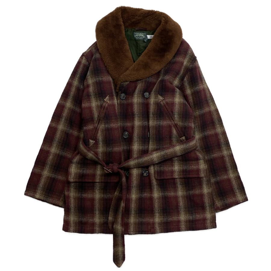 新品同様✨　ポロラルフローレン　ピーコート　グリーン　チェック　ウール　ダブル 新品同様✨ ポロラルフローレン ピーコート グリーン チェック ウール