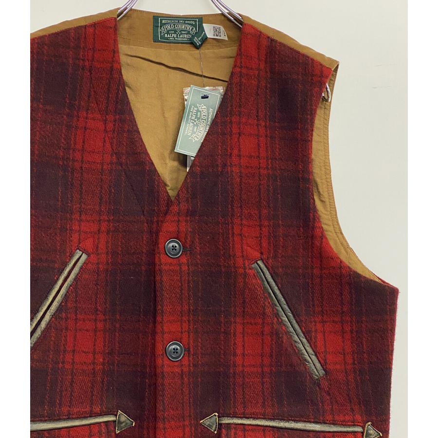 【希少】ラルフローレンカントリー　ウール　ベスト　1989年製　ヴィンテージ 希少】ラルフローレンカントリー ウール ベスト 1989年製 ヴィンテージ