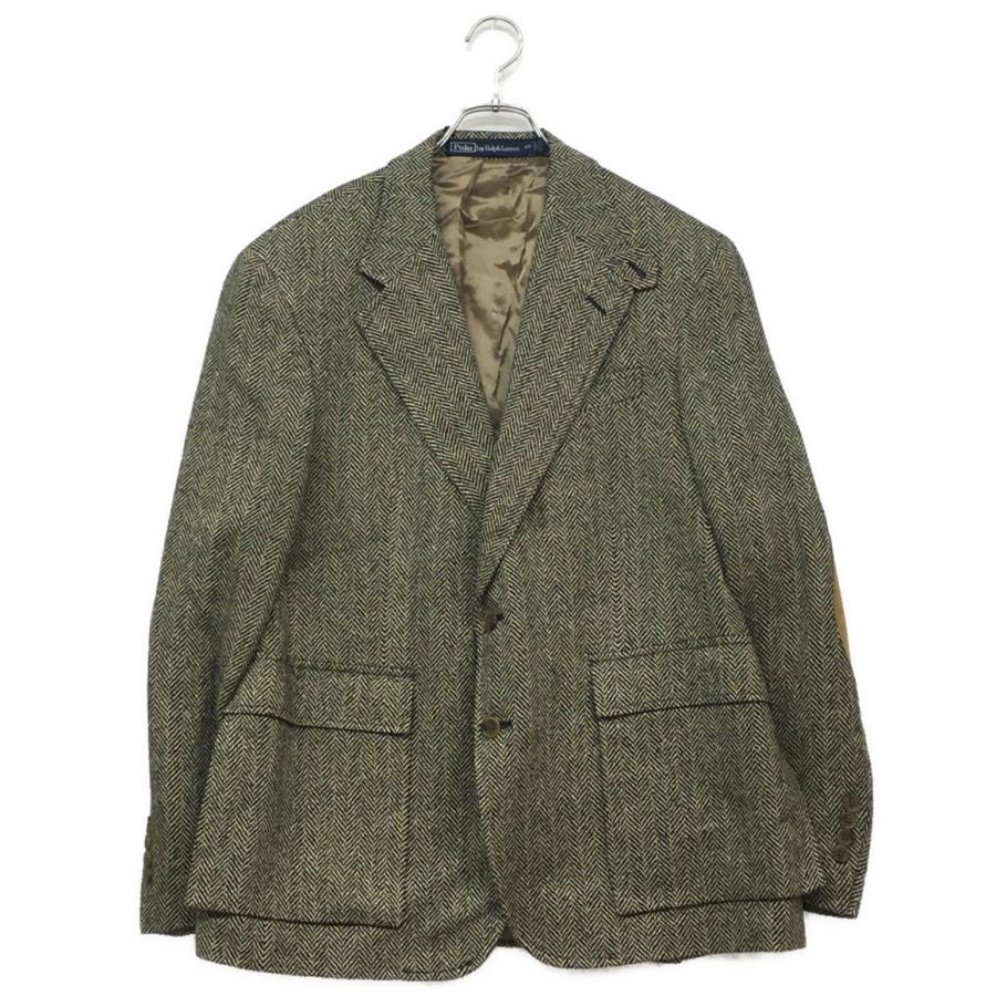 ポロバイラルフローレン テーラードジャケット ヘリンボーン生地 2B 茶色 ポロバイラルフローレン テーラードジャケット 2B ヘリンボーン