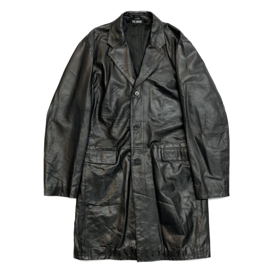 ラフシモンズ レザージャケット vera pelle real leather 07ss