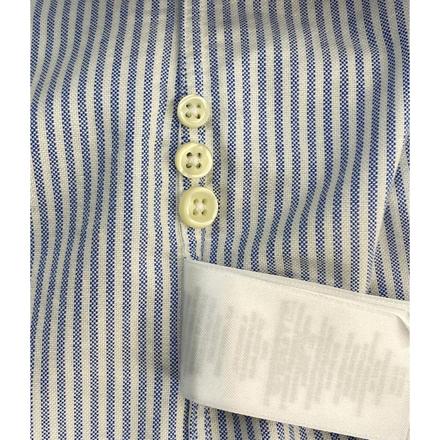 美品 ポロ・ラルフローレン 長袖シャツ THE BIG FIT ストライプ ブルー