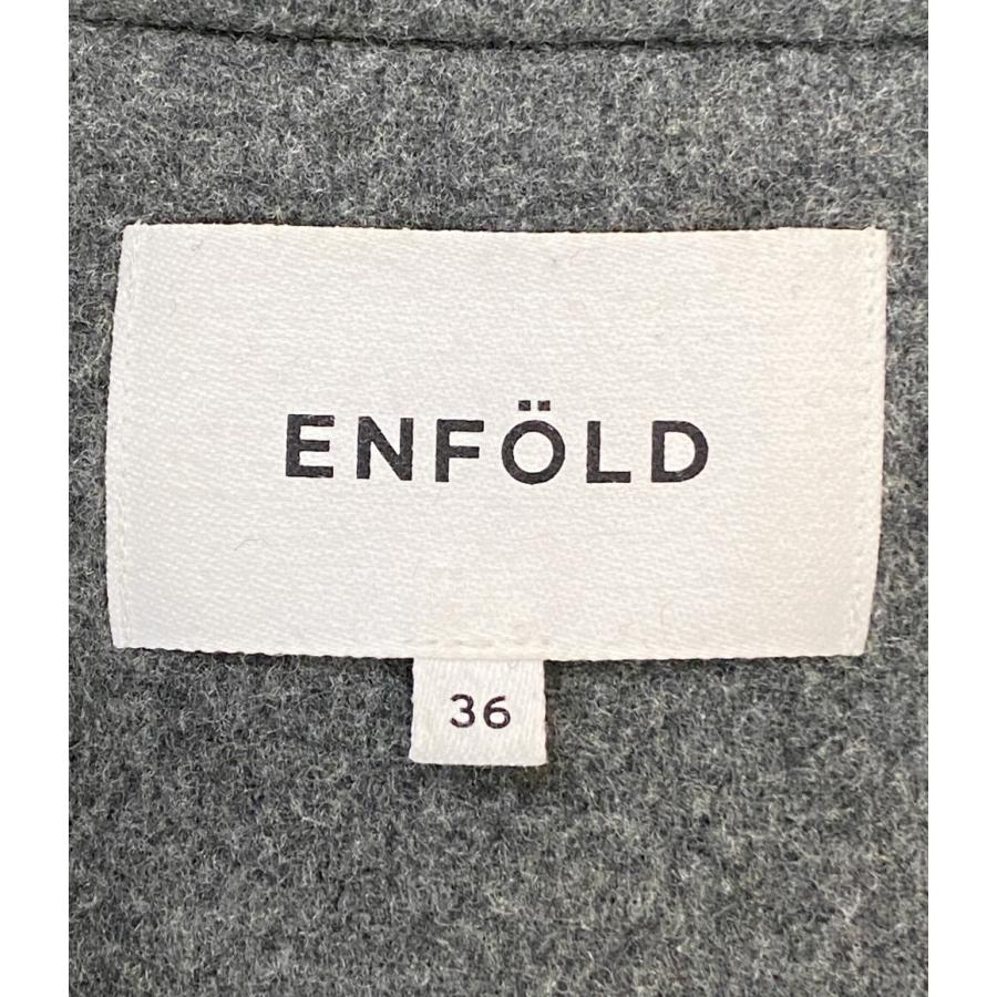 【人気】エンフォルド ダブルビーバースリットコート ウール 36 ENFOLD（エンフォルド） ダブルビーバースリットコート 300BA230
