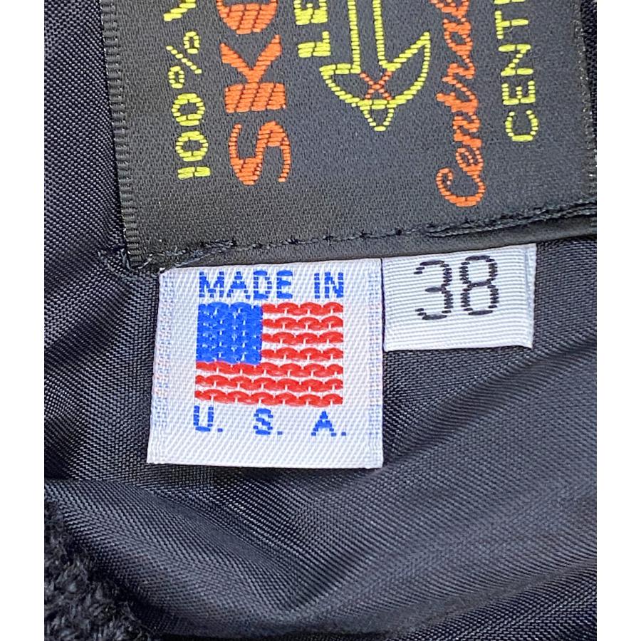 スクーカム スタジャン ブラック ハーフジップ アメリカ製 メンズ SIZE