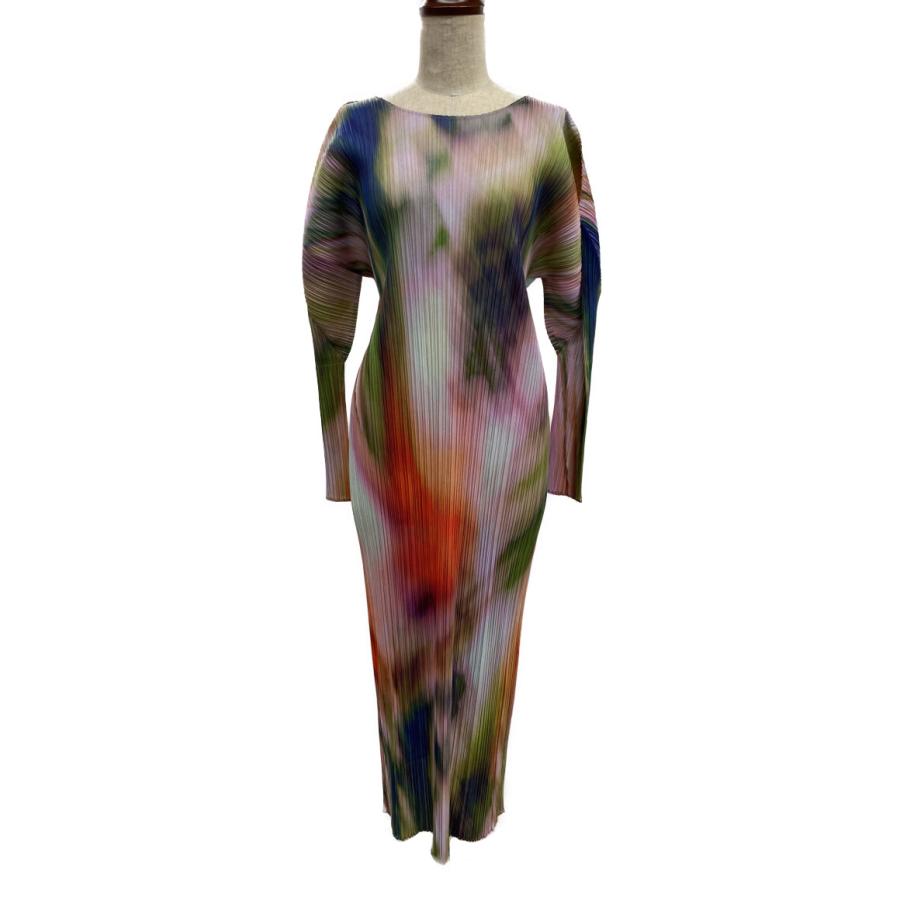 プリーツプリーズ TURNIP & SPINACH 長袖ワンピース 24SS レディース