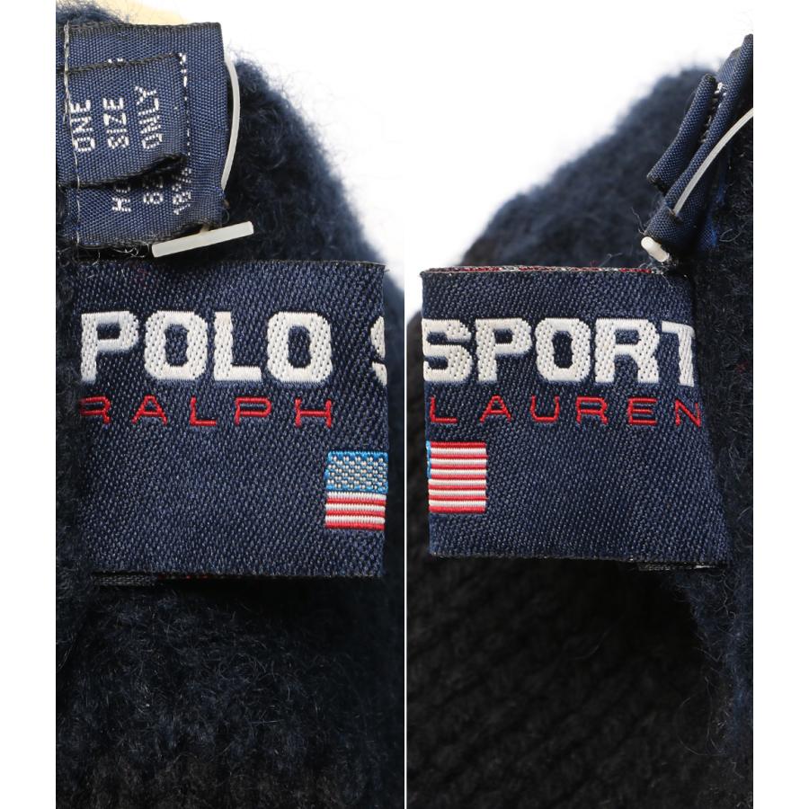 ポロスポーツ　ヴィンテージ ニット帽 アメリカ国旗デザイン　星条旗 ポロスポーツ ヴィンテージ ニット帽 アメリカ国旗デザイン 星条旗