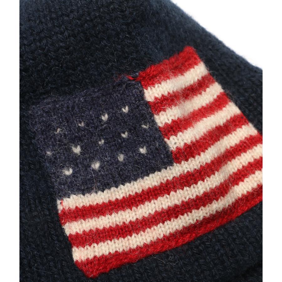 ポロスポーツ ニット帽 90s 星条旗 フラッグ VINTAGE メンズ SIZE ONE