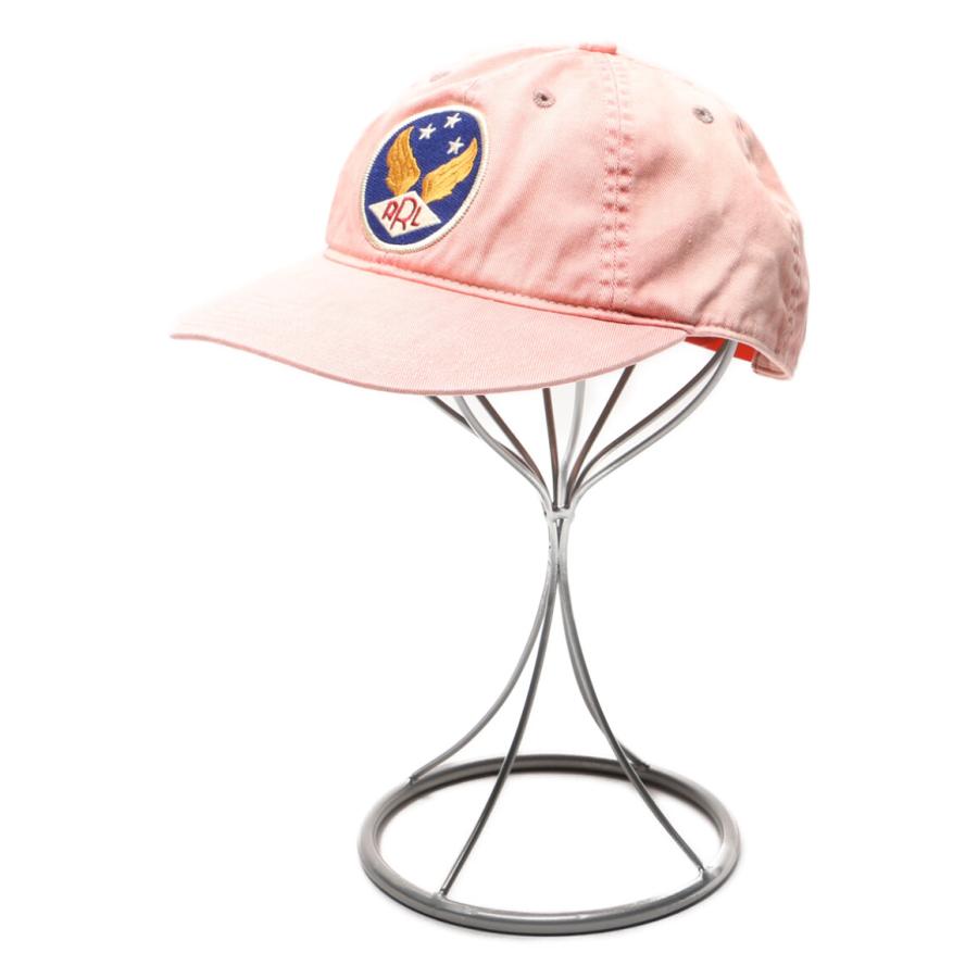 ダブルアールエル キャップ ウイングロゴ ツイル ロゴパッチ RED