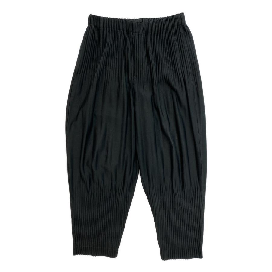 オムプリッセイッセイミヤケ　消しプリーツ　テーパードプリーツパンツ オムプリッセ イッセイミヤケ 消しプリーツパンツ テーパード 灰色