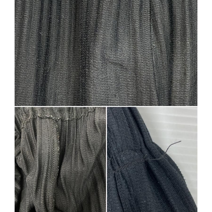 プリーツパンツ黒　サイズ1 ベルトループ　homme plisse オムプリッセ オム プリッセ イッセイミヤケ プリーツパンツ ブラック Basics Pant