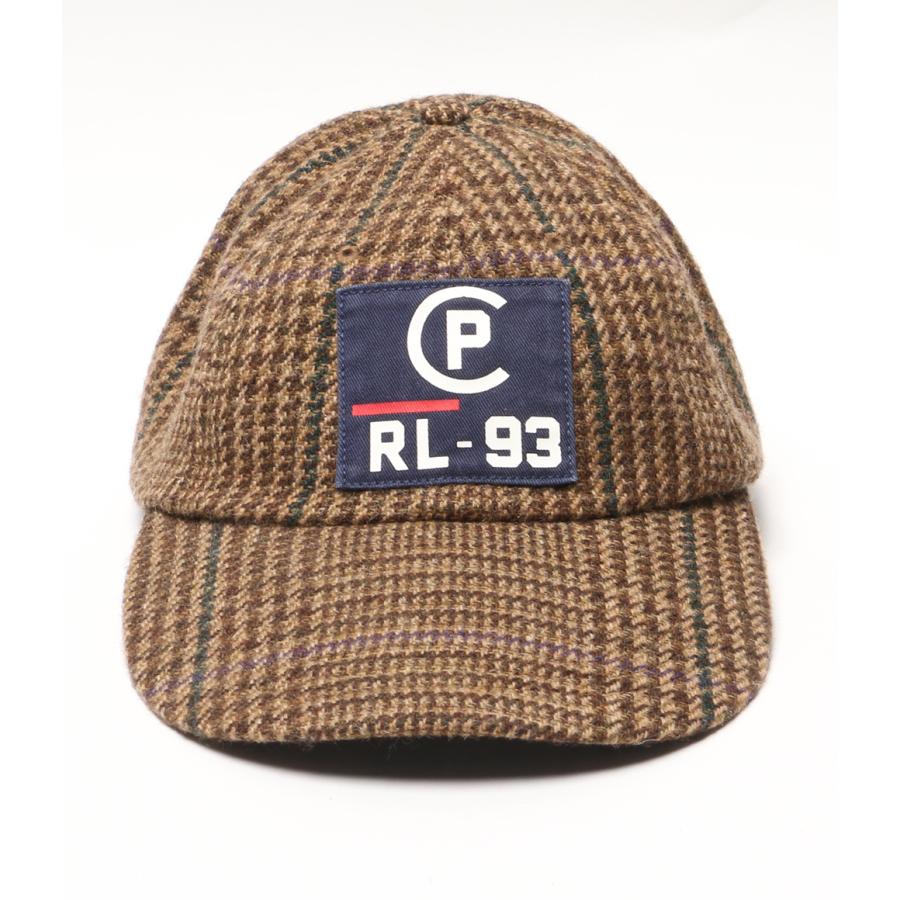【美品】ラルフローレン　ツイード　キャップ POLO RALPH LAUREN（ポロ・ラルフローレン） 美品 CP-93 ロングビル