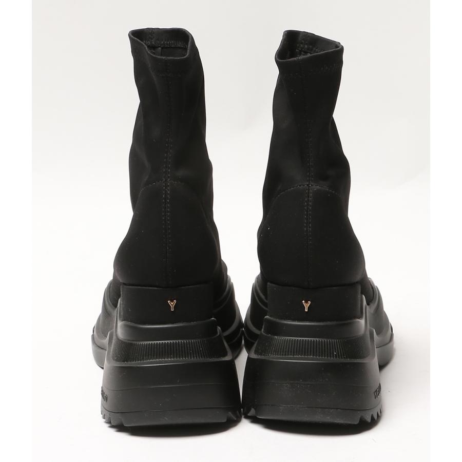 イエロ ブーツ TOKYO BLACK MID SNEAKER SHORT BOOTS レディース SIZE