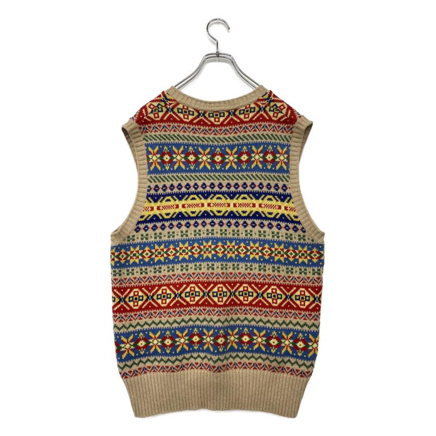 美品 ポロ・ラルフローレン ベスト FAIR ISLE COTTON CASHMERE SWEATER VEST メンズ SIZE L POLO RALPH LAUREN 中古_1