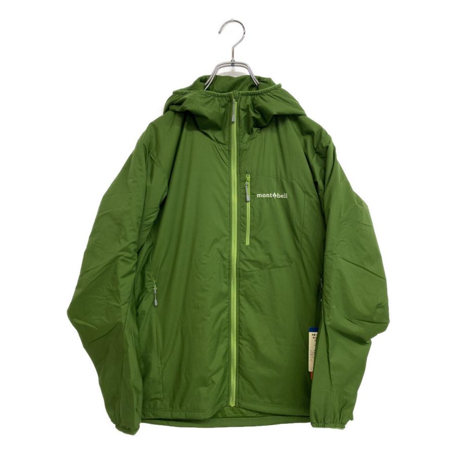 美品 モンベル EXライト サーマラップパーカ グリーン メンズ SIZE S