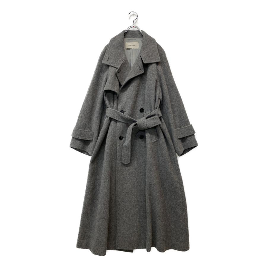 美品 ココディール コート グレー 73619341 レディース SIZE 2 COCO