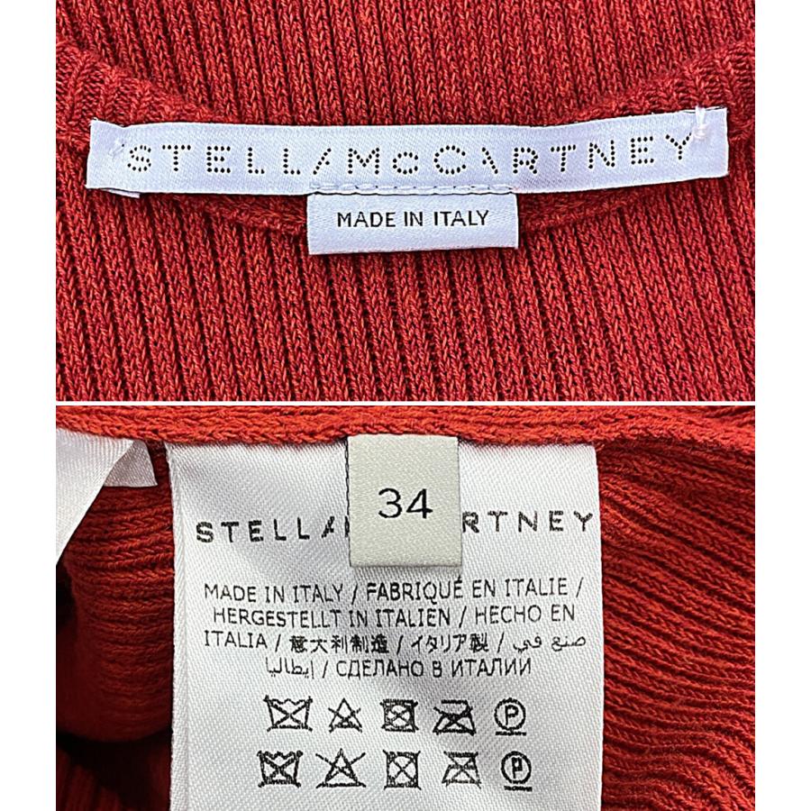 ステラマッカートニー リブニットワンピースドレス レッド レディース SIZE 34 STELLA McCARTNEY 中古_2