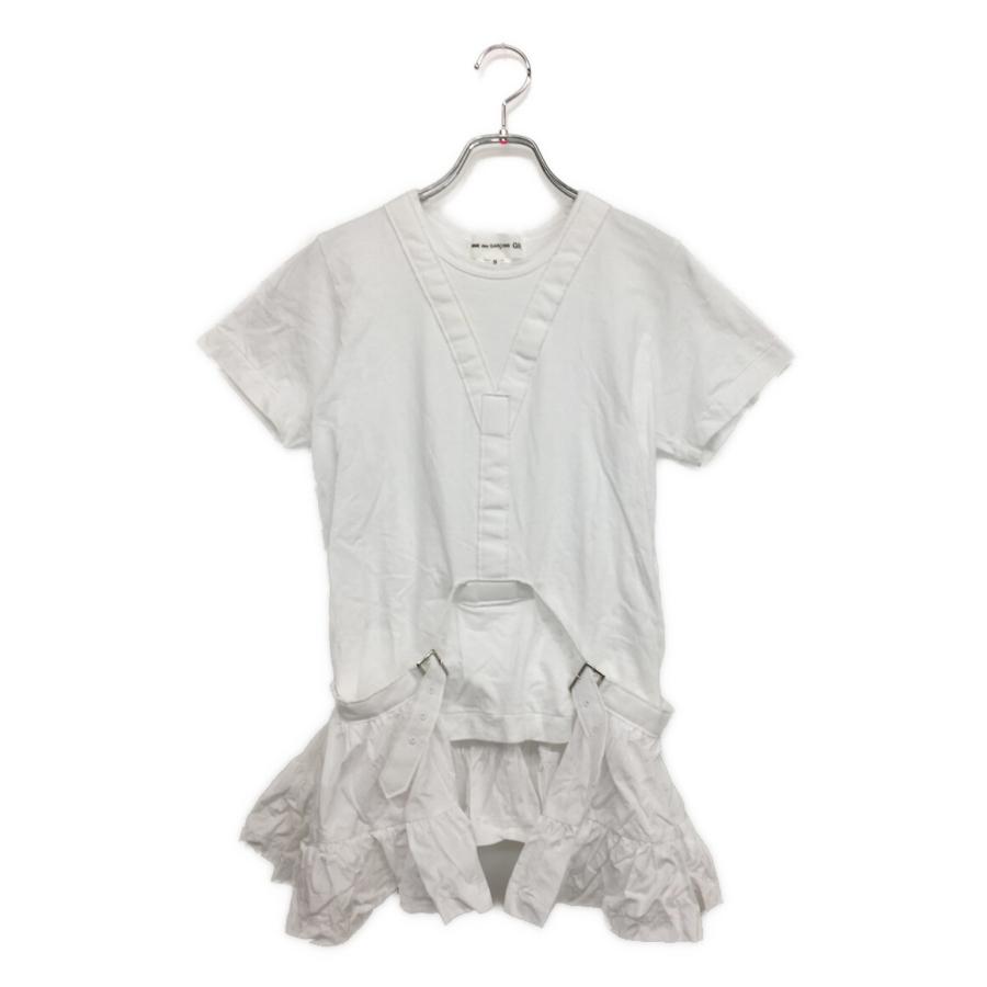 コムデギャルソン 半袖Tシャツ ベルテッドフリルカットソー 24ss 