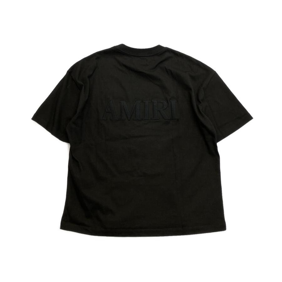 アミリ 半袖Tシャツ ロゴパッチオーバーサイズカットソー 24ss メンズ
