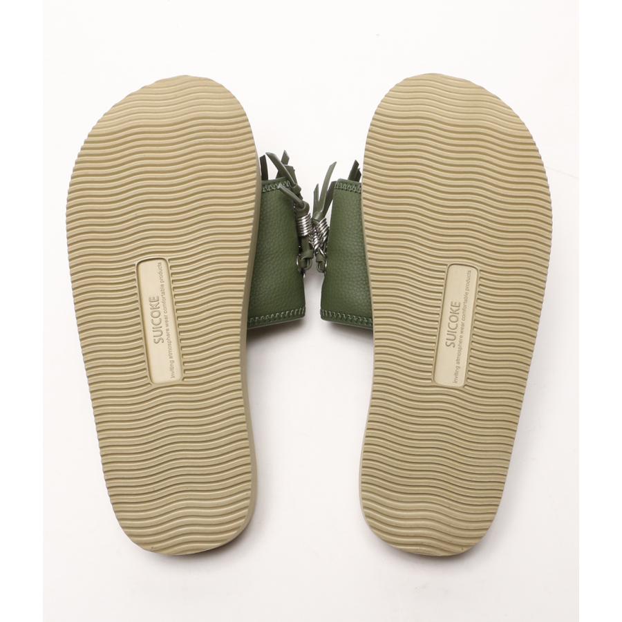 TOGA（トーガ） 美品 スイコック フリンジ SLIDE サンダル カーキ
