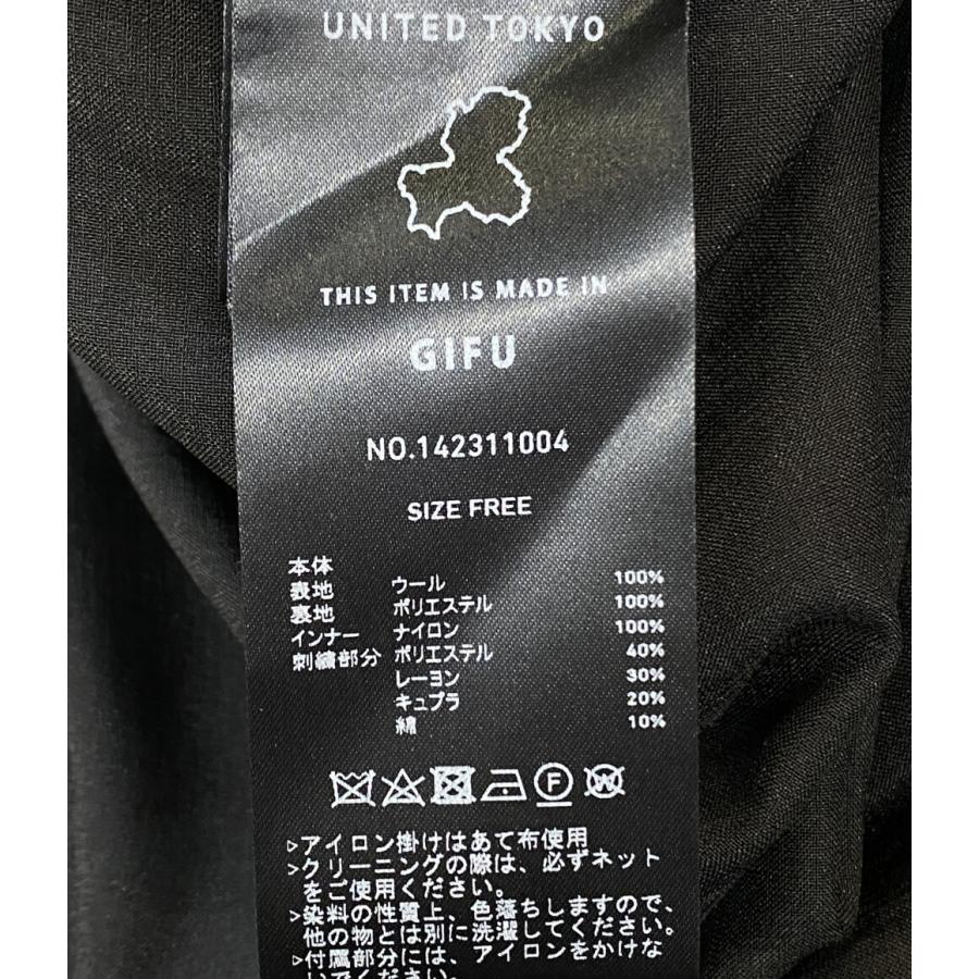 美品 ユナイテッドトウキョウ プリューム刺繍ワンピース ノースリーブ 142311004 レディース SIZE FREE UNITED TOKYO 中古_3