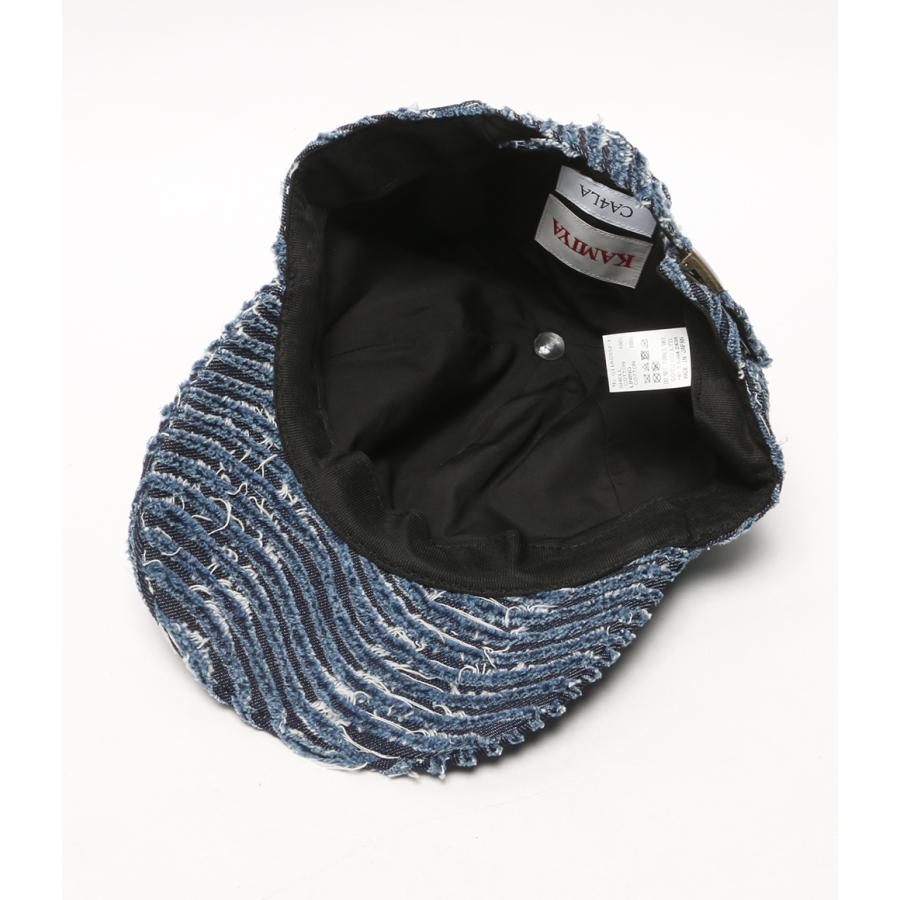 カミヤ カシラ キャップ WAVE DENIM CAP レディース KAMIYA×CA4LA 中古