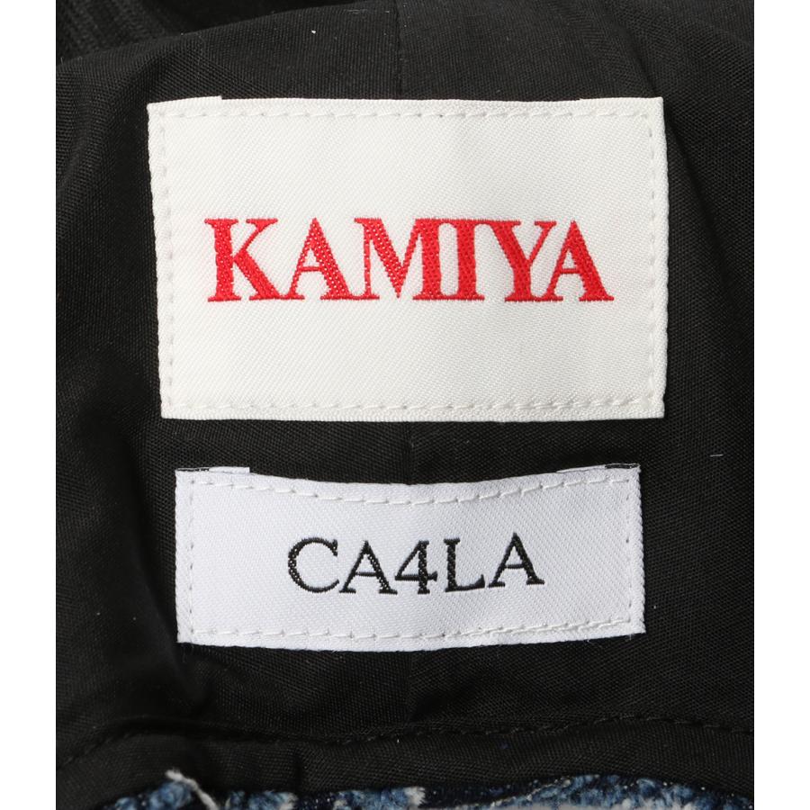 カミヤ カシラ キャップ WAVE DENIM CAP レディース KAMIYA×CA4LA 中古