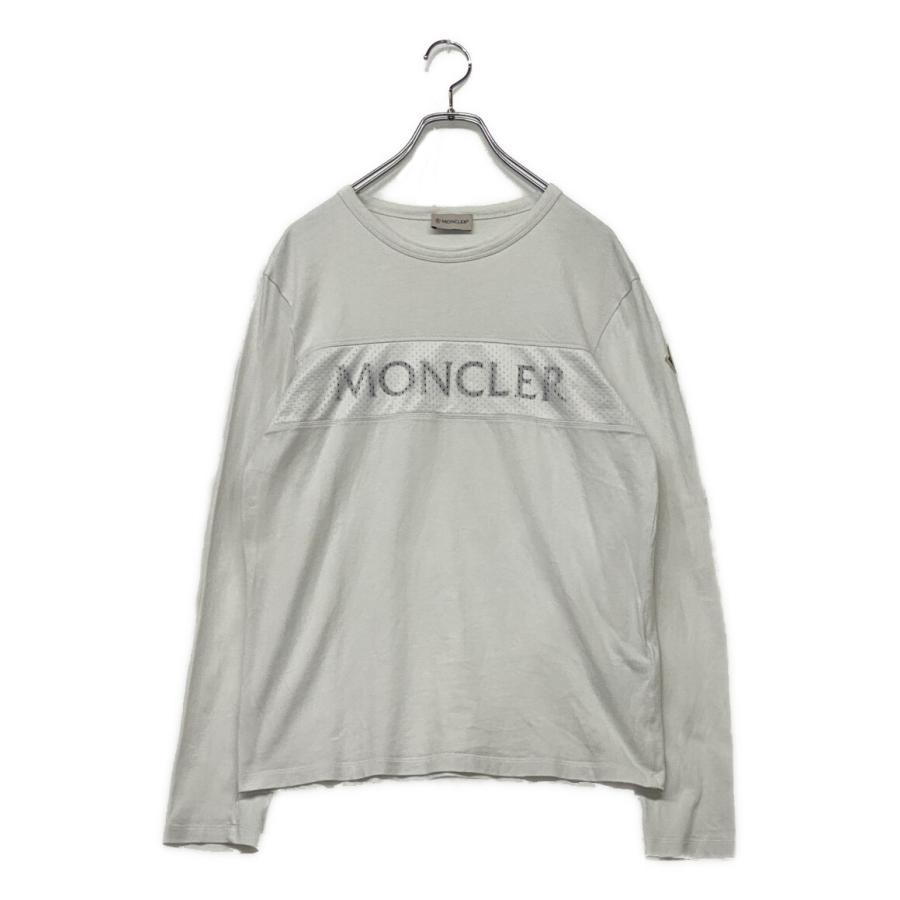 MONCLER（モンクレール） 長袖Tシャツ メッシュ切替ロゴカットソー