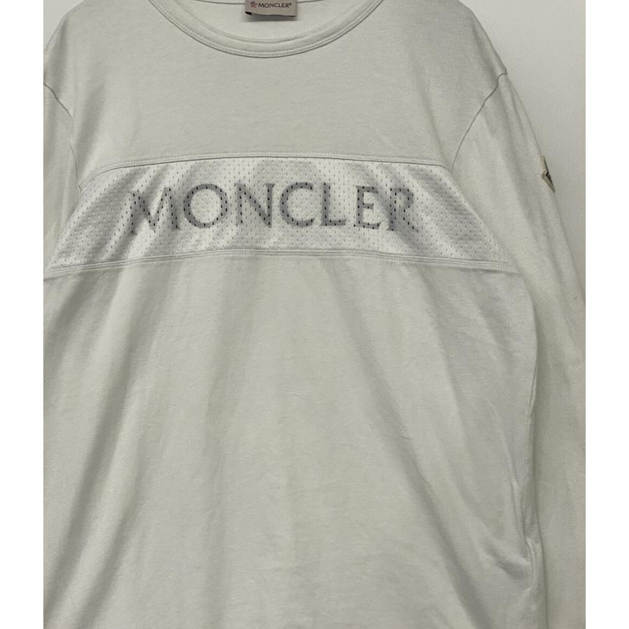 MONCLER（モンクレール） 長袖Tシャツ メッシュ切替ロゴカットソー 