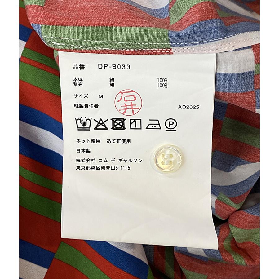 コムデギャルソンオム 総柄長袖シャツ 25AW DP-B033 メンズ SIZE M