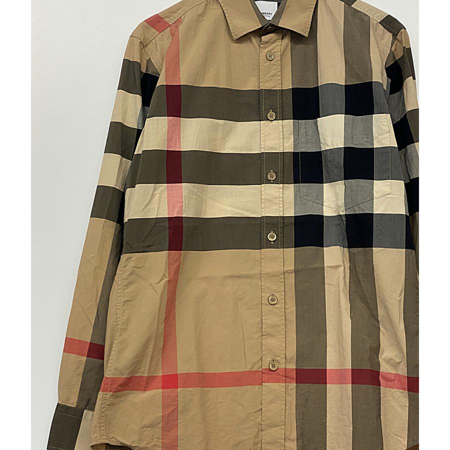 バーバリーロンドン ノバチェックコットンシャツ メンズ SIZE S 
