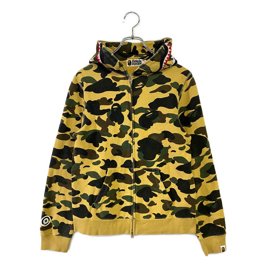美品A BATHING APEベイプカモ ジップ パーカーBAPE レディースS ☆原宿限定☆ APEE パーカー レディース S a bathing ape bape